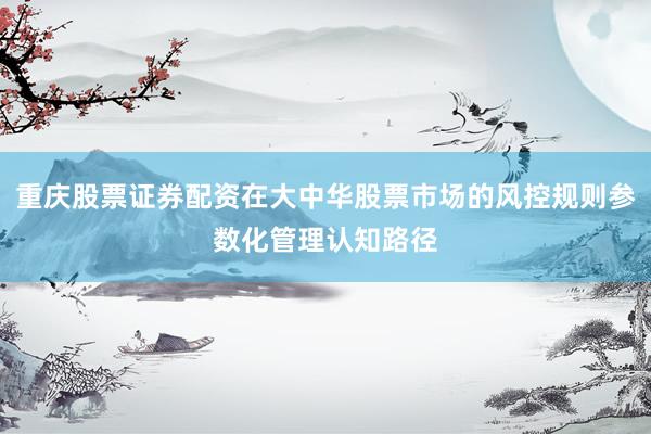 重庆股票证券配资在大中华股票市场的风控规则参数化管理认知路径