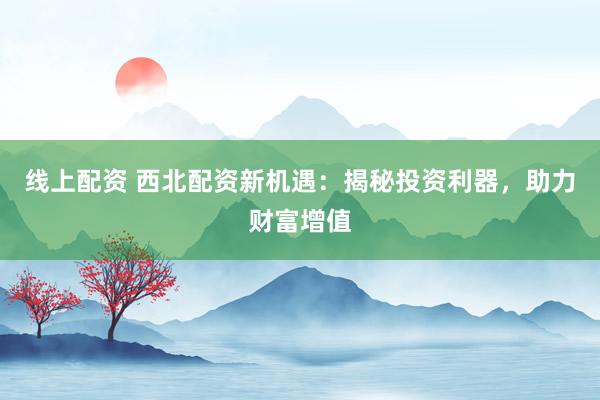 线上配资 西北配资新机遇：揭秘投资利器，助力财富增值