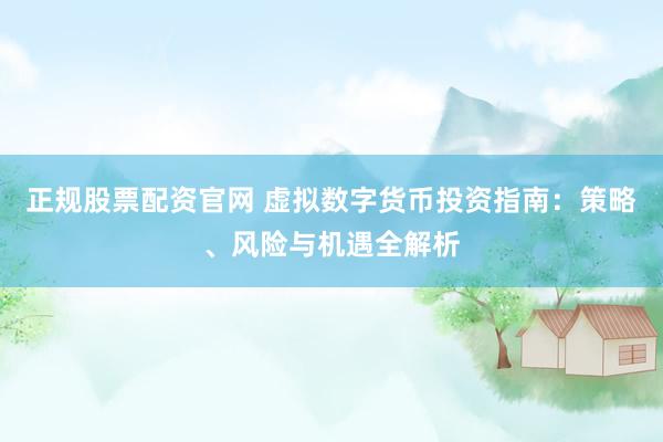 正规股票配资官网 虚拟数字货币投资指南：策略、风险与机遇全解析